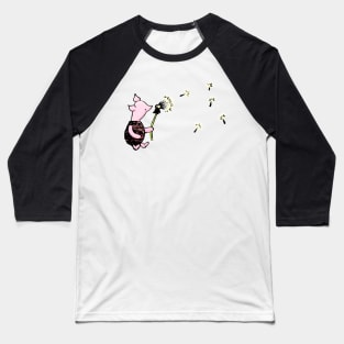 Vintage Piglet with Dandelions Baseball T-Shirt